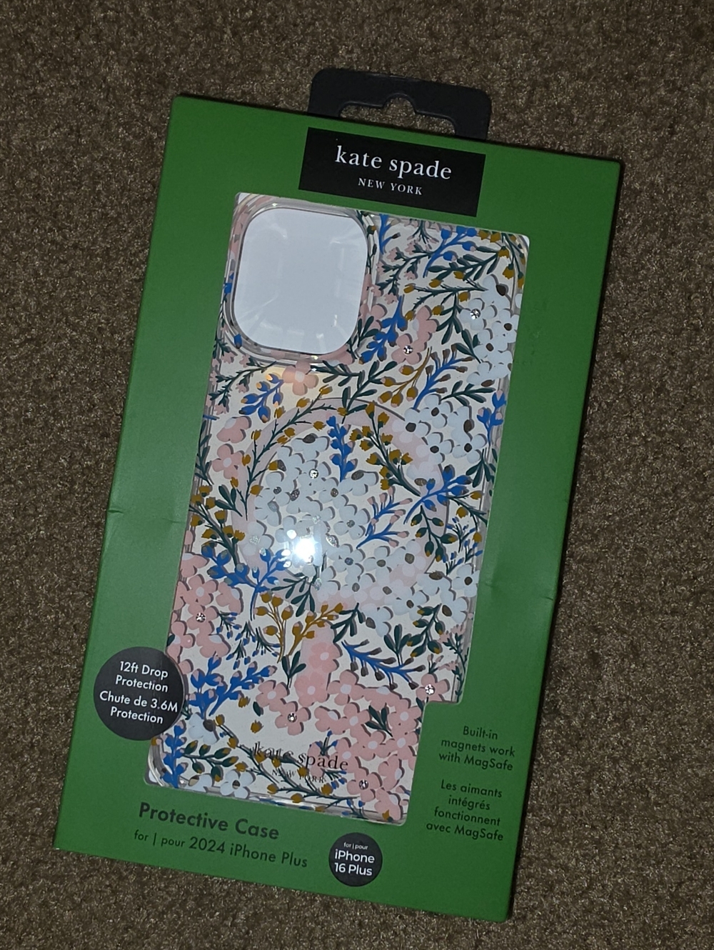 kate spade Floral MagSafe Case for iPhone 16 Plus - Pink/Blue/Green